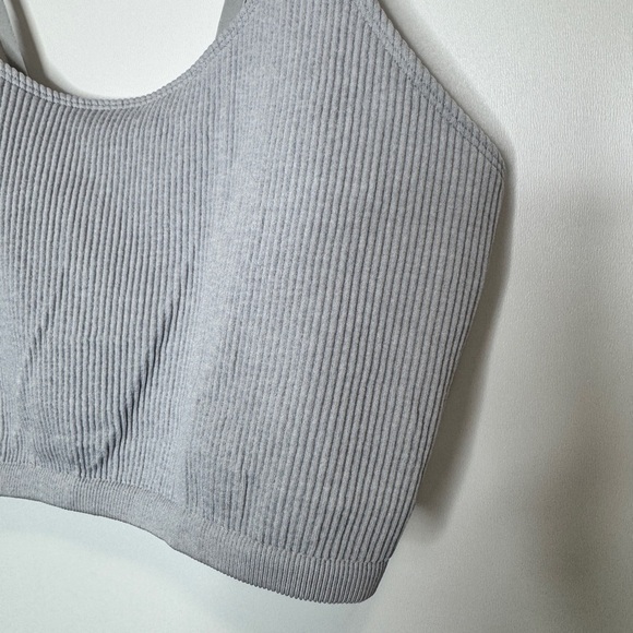 Aerie Ribbed Bra Grey - Picture 10 of 12